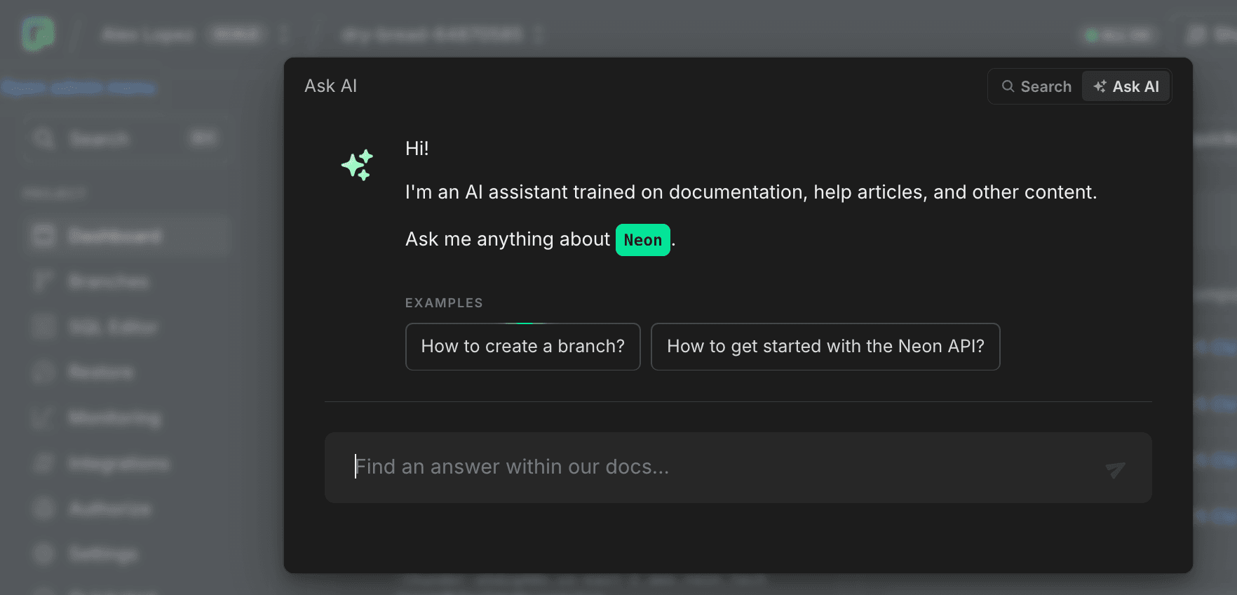 Ask Neon AI